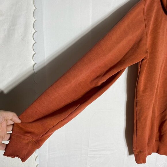 Carhartt Orange Heavily Distressed Pullover Hoodie M - Picture 12 of 16